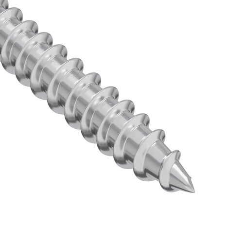 Houtschroeven 2 pcs Zilver M4 x 25 mm Staal 5