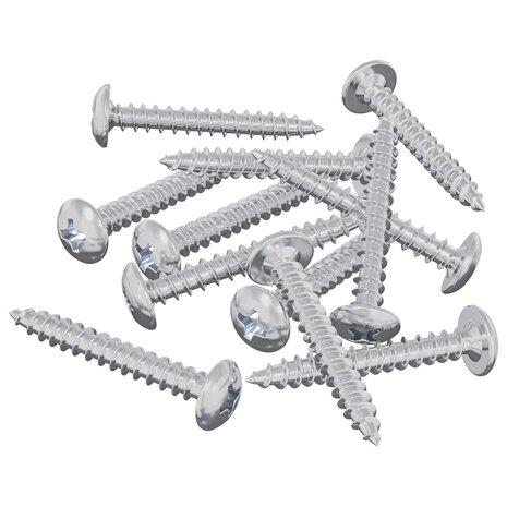 Houtschroeven 8451 pcs Zilver Staal 2