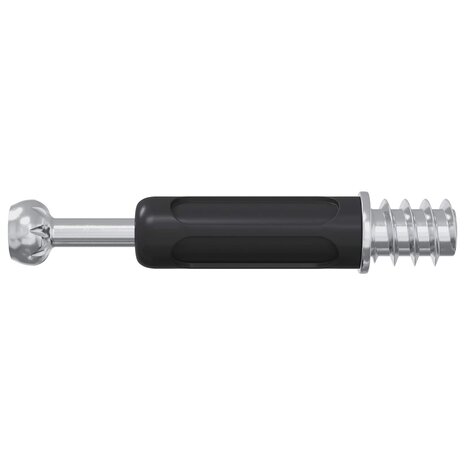 Cam Lock Bout 12 pcs Zilver en Zwart M6 x 40 mm Metaal 4