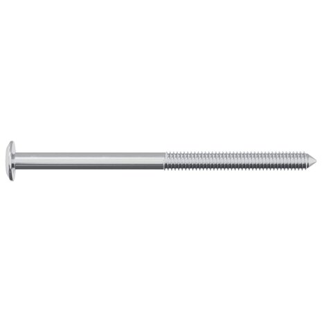 Bout 2 pcs Zilver M6 x 85 mm Staal 4