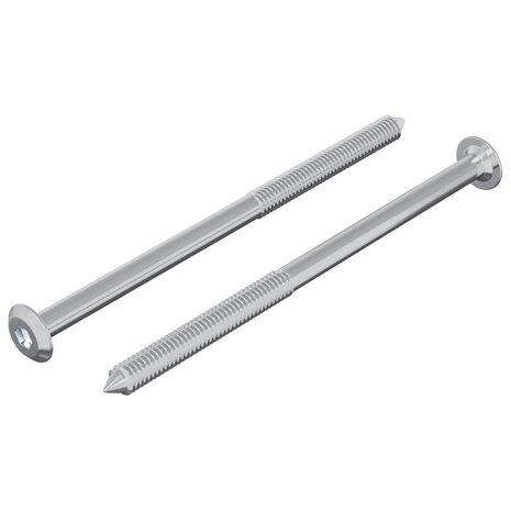 Bout 2 pcs Zilver M6 x 100 mm Staal 2