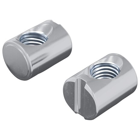 Barrel Moer 2 pcs Zilver M6 x 13 mm IJzer 2