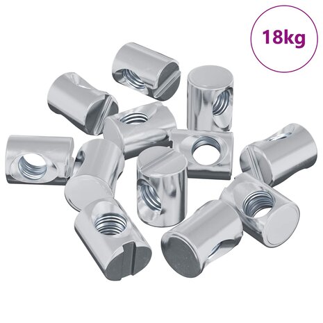 Barrel Moer 3462 pcs Zilver M6 x 13 mm IJzer 2