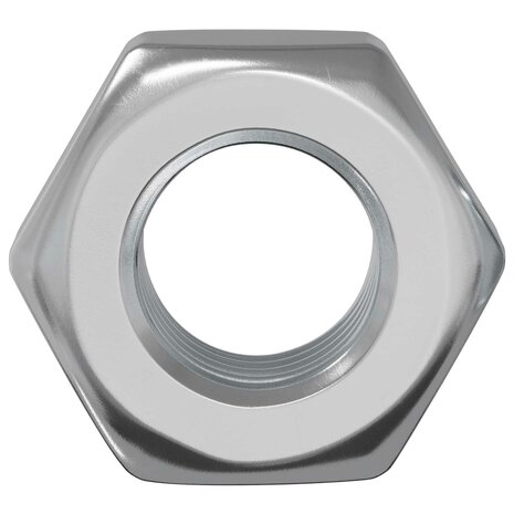Zeshoekige Moer 2 pcs Zilver m8 Metaal 3