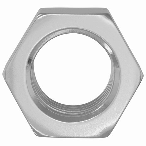 Zeshoekige Moer 2 pcs Zilver M6 Metaal 3
