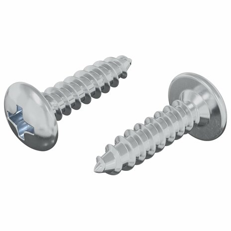 Bout 2 pcs Zilver M4 x 16 mm Staal 2