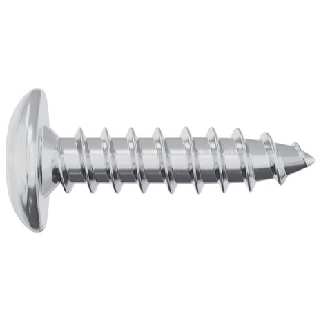 Bout 12 pcs Zilver M4 x 16 mm Staal 4