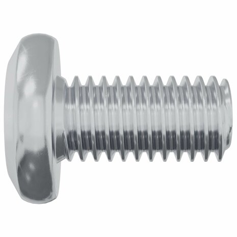 Slotschroef Effen 4865 pcs Zilver Staal 4
