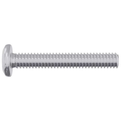 Slotschroef Effen 12 pcs Zilver M6 x 35 mm Staal 3