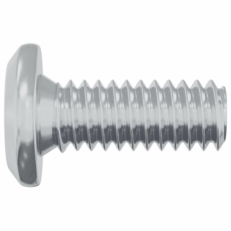 Vergrendelingsschroef 12 pcs Zilver M6 x 15 mm Staal 4