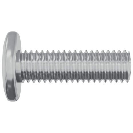 Bout 2 pcs Zilver 8 x 25 mm Staal 4