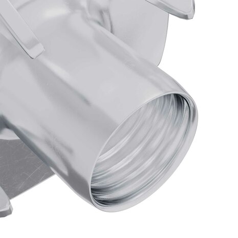 Gestanste T-moer 2 pcs Zilver M6 mm Staal 5
