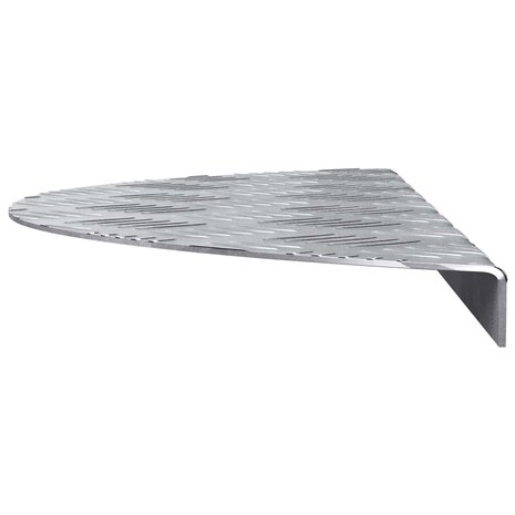 traptreden 5 pcs Zilver 60 x 18 x 2,5 cm Aluminium 5