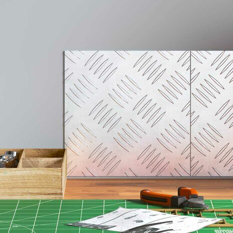 traptreden Vierkant 2 pcs Zilver 20 x 20 cm Aluminium 3