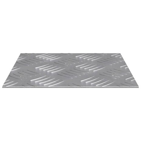 traptreden Vierkant 2 pcs Zilver 20 x 20 cm Aluminium 4