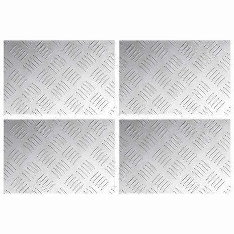 traptreden Rechthoekig 4 pcs Zilver 30 x 20 cm Aluminium 2