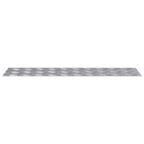 traptreden Rechthoekig 2 pcs Zilver 100 x 25 cm Aluminium 4