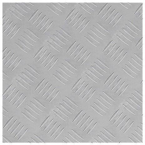 traptreden Vierkant 4 pcs Zilver 40 x 40 cm Aluminium 5