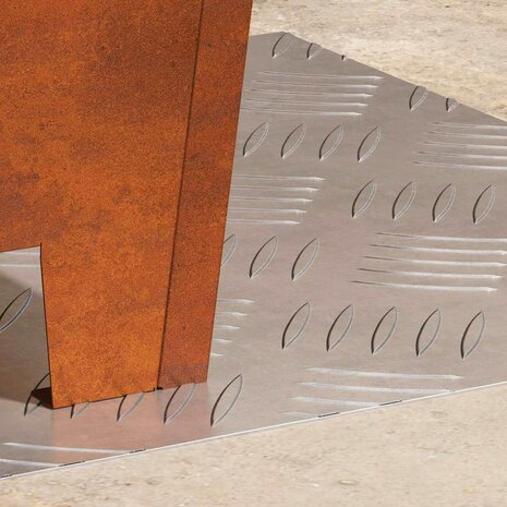 traptreden Vierkant 2 pcs Zilver 40 x 40 cm Aluminium 3