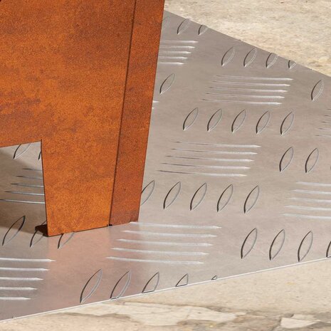 traptreden Rechthoekig 2 pcs Zilver 50 x 40 cm Aluminium 3