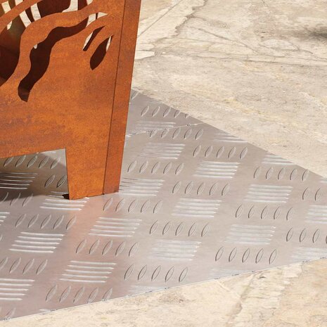 traptreden Rechthoekig 2 pcs Zilver 70 x 40 cm Aluminium 3