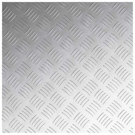 traptreden Vierkant 4 pcs Zilver 50 x 50 cm Aluminium 5