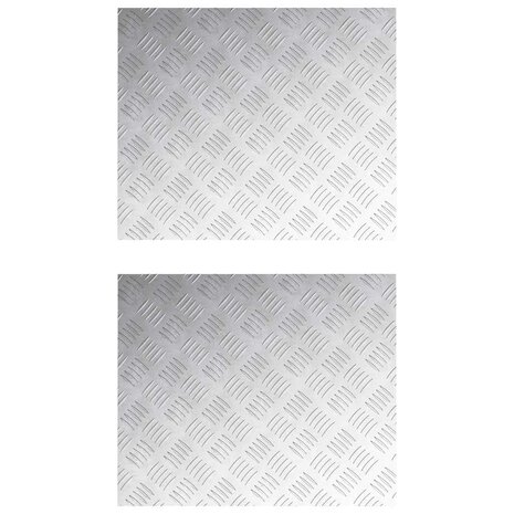 traptreden Rechthoekig 2 pcs Zilver 60 x 50 cm Aluminium 2