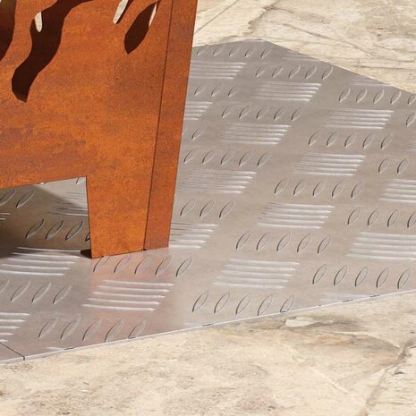 traptreden Rechthoekig 2 pcs Zilver 60 x 50 cm Aluminium 3