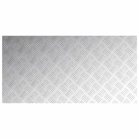 traptreden Rechthoekig 2 pcs Zilver 100 x 50 cm Aluminium 4