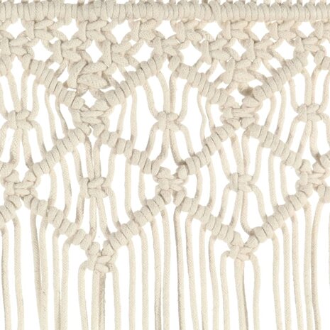 Gordijn macram&eacute; 140x240 cm katoen 4