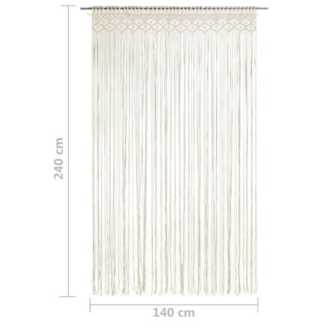 Gordijn macram&eacute; 140x240 cm katoen 5