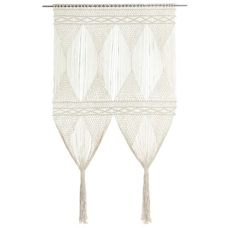 Gordijn macram&eacute; 140x240 cm katoen 2