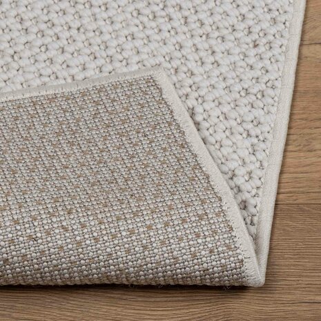 Vloerkleed Rechthoekig LUGO Cr&egrave;me 150 x 80 cm Polyester 4