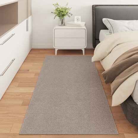 Vloerkleed Rechthoekig LUGO Taupe 150 x 80 cm Polyester 3