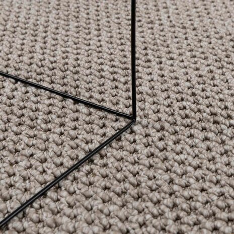 Vloerkleed Rechthoekig LUGO Taupe 150 x 80 cm Polyester 5