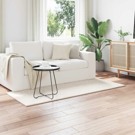Vloerkleed Rechthoekig SIROLO Cr&egrave;me 150 x 80 cm Polyester 1