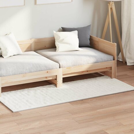 Vloerkleed Rechthoekig SIROLO Cr&egrave;me 150 x 80 cm Polyester 3
