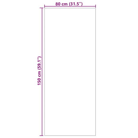 Vloerkleed Rechthoekig SIROLO Cr&egrave;me 150 x 80 cm Polyester 8