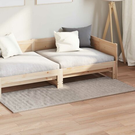Vloerkleed Rechthoekig SIROLO Zand 150 x 80 cm Polyester 3