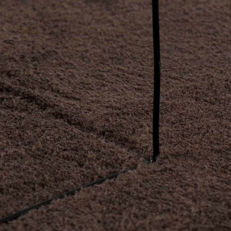 Vloerkleed Rond HUARTE Bruin &Oslash; 160 CM Polyester 4