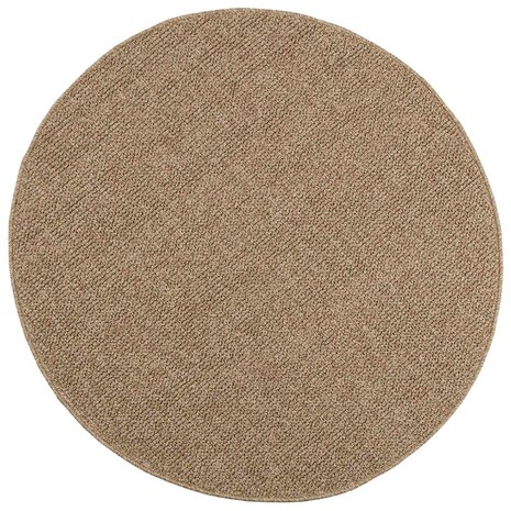 Vloerkleed Rond AGIRA Naturel &Oslash; 160 CM Polyester 1