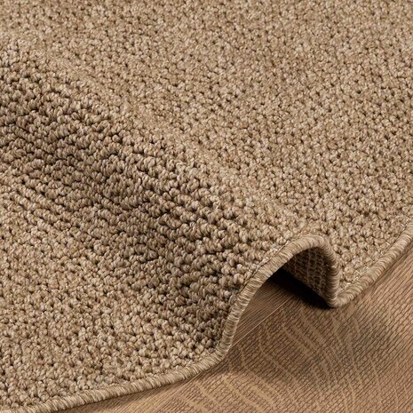 Vloerkleed Rond AGIRA Naturel &Oslash; 160 CM Polyester 4