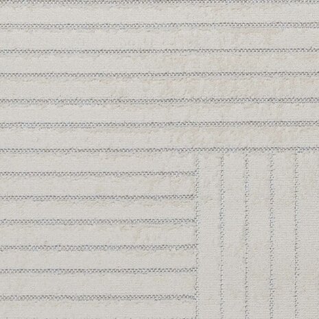Vloerkleed Rond PALMERAS Cr&egrave;me &Oslash; 120 CM Polyester 5