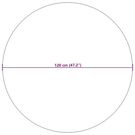 Vloerkleed Rond PALMERAS Beige &Oslash; 120 CM Polyester 8