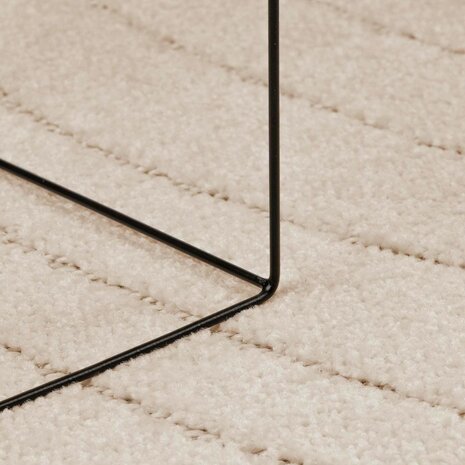 Vloerkleed Rond PALMERAS Beige &Oslash; 120 CM Polyester 5