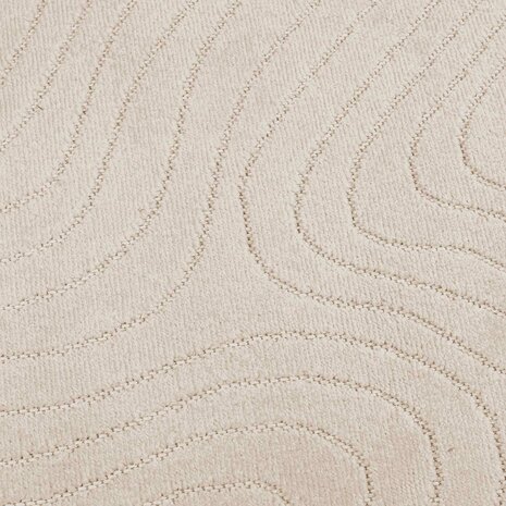Vloerkleed Rond PALMERAS Beige &Oslash; 120 CM Polyester 7