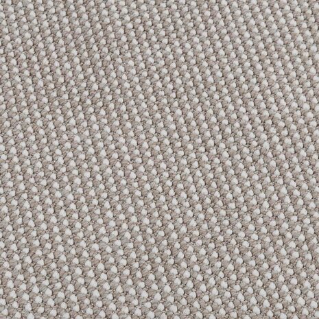Vloerkleed Rond LUGO Cr&egrave;me en Taupe &Oslash; 160 CM Polyester 7