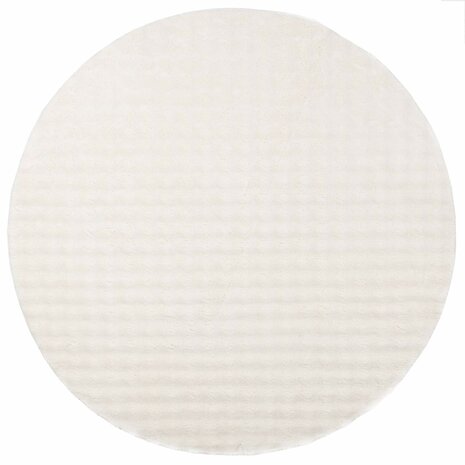 Vloerkleed Rond SIROLO Cr&egrave;me &Oslash; 160 CM Polyester 2