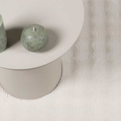Vloerkleed Rond SIROLO Cr&egrave;me &Oslash; 160 CM Polyester 6