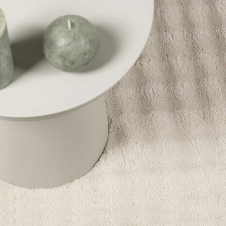 Vloerkleed Rond SIROLO Beige &Oslash; 120 CM Polyester 6
